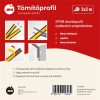 tömítőprofil öntapadós EPDM   6m "E" barna