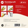 tömítőprofil öntapadós EPDM   6m "E" fehér