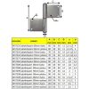 SB ajtódiópánt 120mm jobbos