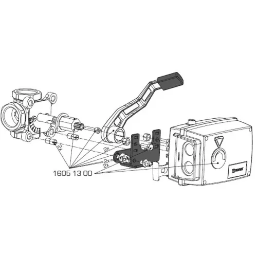 ESBE 900 adapterkészlet 90 motor+MG, G, F, BIV, T, TM, H, HG