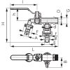 FERRO F-Comfort Kerti csap DUPLA 1/2" 8/csomag   32/karton - Két kimenettel