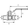 FERRO F-Comfort golyóscsap  5/4" KB fix 6/csomag   36/karton - KAROS