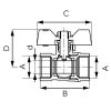 FERRO F-Comfort golyóscsap 1" BB 10/csomag   60/karton - PILLANGÓ KAROS