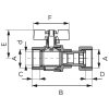 FERRO F-Power BBH golyóscsap 1/2" 10/csomag   100/karton