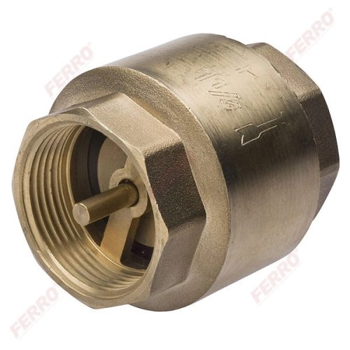 FERRO 3/4" visszacsapó szelep réz / fém tányérral 10 bar, BB, 20 db/csomag