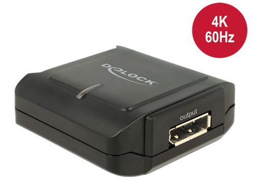 Delock Displayport 1.2 ismétlő 4K 60 Hz