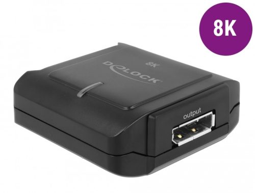 Delock DisplayPort 1.4 ismétlő 8K 30 Hz