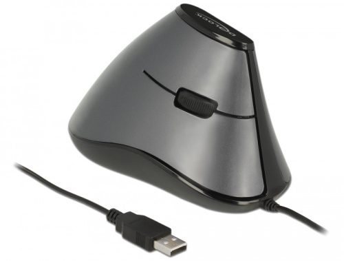 Delock 5 gombos, ergonomikus, függoleges optikai USB egér