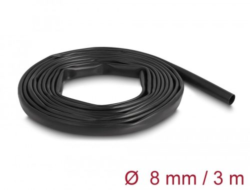 Delock PVC szigetelő borító cső 3 m x 8 mm fekete