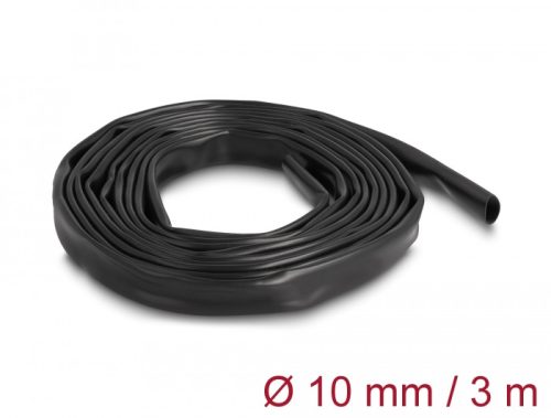 Delock PVC szigetelő borító cső 3 m x 10 mm fekete