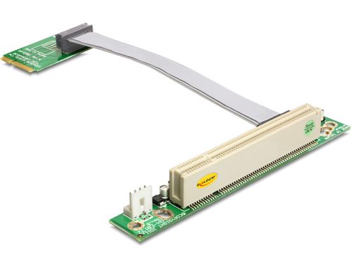 Delock emelő kártya, Mini PCI Express > PCI 32 Bit / 5 V, balos illesztés