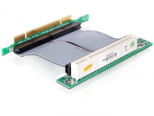 Delock Bővítő kártya PCI 32-Bit > PCI 32-Bit 7 cm-es bal oldali beillesztésű flexibilis kábellel