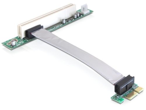 Delock PCIe Riser kártya x1 > PCI 32-Bit, 13cm-es kábellel