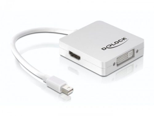 Delock Adapter Displayport mini > Displayport / HDMI / DVI 29tűs