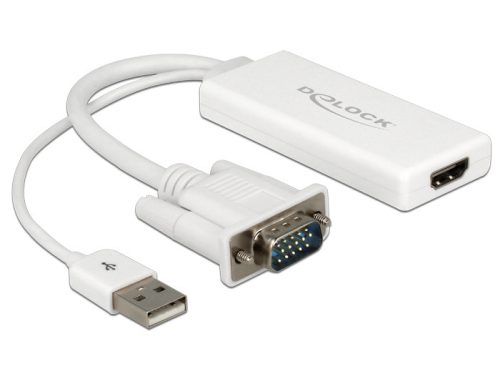 Delock VGA HDMI adapter audió funkcióval