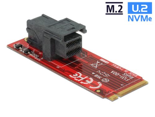 Delock Adapter M.2 M nyílás > SFF-8643 NVMe