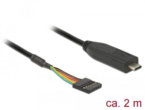 Delock USB Type-C  2.0 apa - LVTTL 6 tus anya átalakító 2,0 m