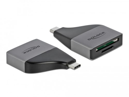 Delock USB Type-C  kártyaolvasó SD / MMC + Micro SD memóriakártyákhoz   kompakt kialakítású