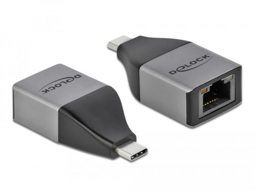 Delock USB Type-C  adapter Gigabit LAN 10/100/1000 Mbps   kompakt kialakítású