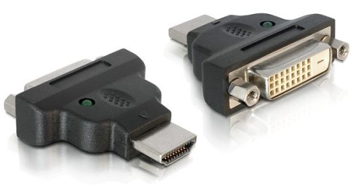 Delock adapter HDMI apa > DVI-25tűs anya