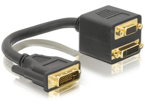 Delock adapter DVI29 apa > DVI29 + VGA anya