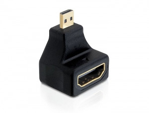 Delock Adapter magas sebességű HDMI - mikro D apa > A anya, elforgatott