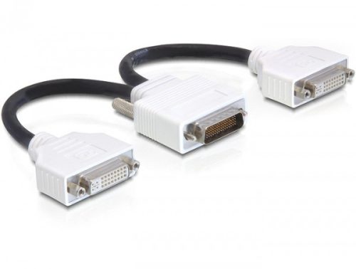 Delock Adapter DMS-59 apa > 2 x DVI 24+5 anya, 20 cm