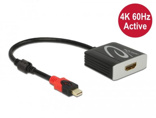 Delock Aktív mini DisplayPort 1.4 - HDMI átalakító 4K 60 Hz (HDR)