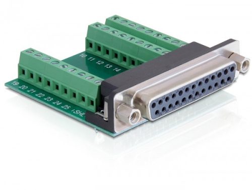 Delock Adapter Sub-D 25 pin anya > Terminal Block 27 pin