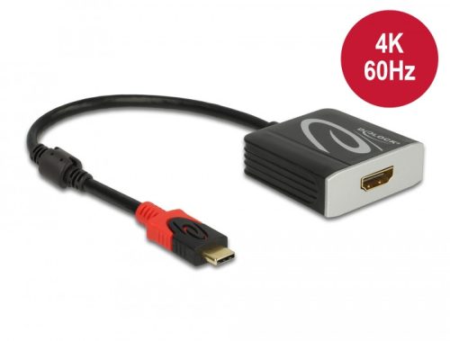 Delock Aktív USB Type-C  - HDMI átalakító 4K 60 Hz (HDR)