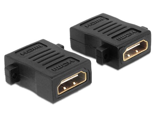 Delock HDMI A anya > anya adapter, csavarhellyel