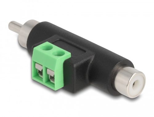 Delock RCA apa és RCA anya - Terminal Block Adapter