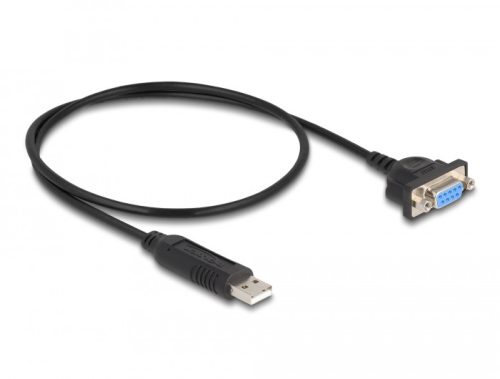 Delock USB 2.0 soros RS-232 adapterhez kompakt soros konnektor házzal 50 cm FTDI