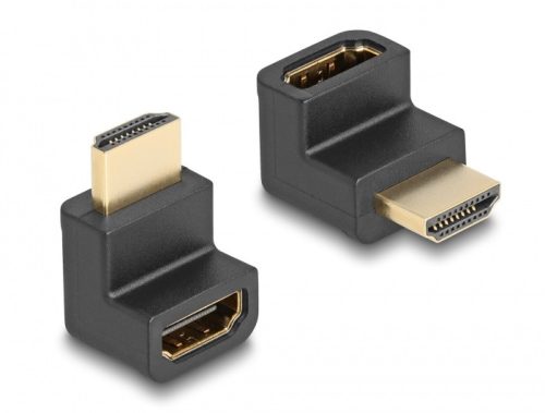 Delock nagysebességű HDMI Ethernet adapter apa és anya szögletes 8K 60 Hz Fekete