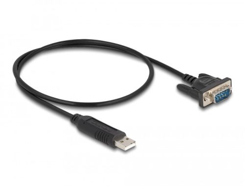 Delock USB 2.0 soros RS-232 adapterhez kompakt soros konnektor házzal 50 cm FTDI