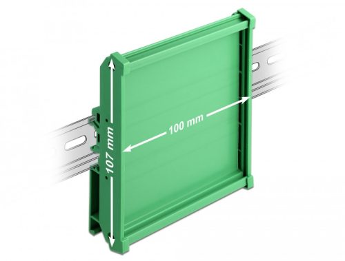 Delock Laprögzítő (107 mm) 10 cm hosszú DIN Rail-ekhez