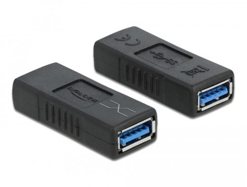 Delock USB 3.0 adapter A-típusú anya   A típusú anya (keresztezett)