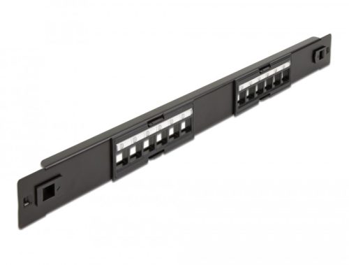 Delock 19  Keystone Patch Panel 12 portos eszközmentes