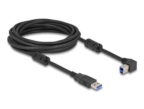 Delock USB 5 Gbps kábel A-típusú apa - B-típusú apa 90  balra hajlítva 5 m