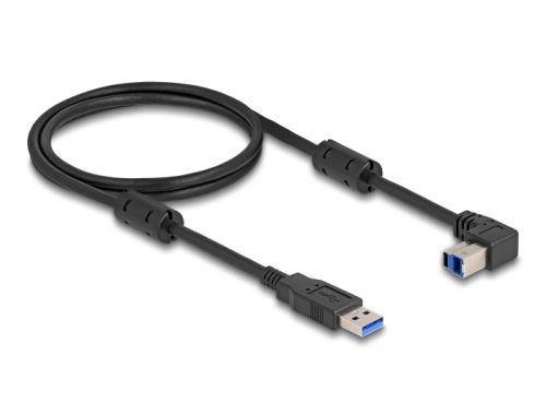 Delock USB 5 Gbps kábel A-típusú apa - B-típusú apa 90  felfelé néző csatlakozóapaval 1 m