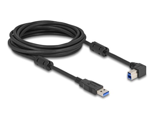 Delock USB 5 Gbps kábel A-típusú apa - B-típusú apa 90  jobbra hajlítva 5 m