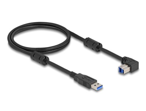 Delock USB 5 Gbps kábel A-típusú apa - B-típusú apa 90  lefelé néző csatlakozóapaval 1 m