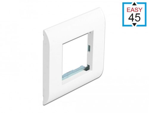 Delock Easy 45 modul tartó kerettel fehér, 80 x 80 mm méretű