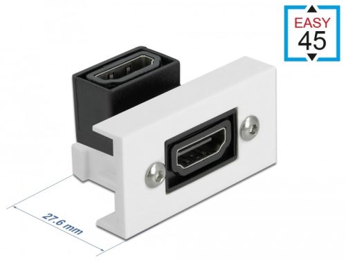 Delock Easy 45 HDMI modul 90  hajlított 22,5 x 45 mm