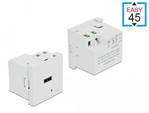 Delock Easy 45 USB töltőcsatlakozó modul 1 x USB type-A