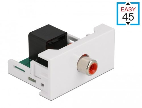 Delock Easy 45 modul RCA anya - RJ45 anya port 22,5 x 45 mm