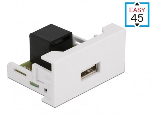 Delock Easy 45 modul A-típusú 2.0 USB anya - RJ45 anya port 22,5 x 45 mm