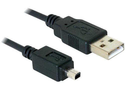 Delock kamera kábel USB-B mini 4 tűs - USB-A 1,5 m apa-apa