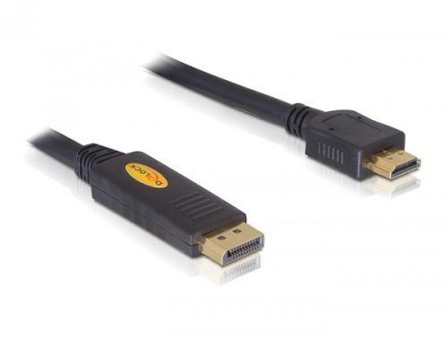 Delock Displayport apa - HDMI apa kábel, 5m