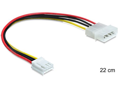 Delock tápkábel Molex 4 pin apa > 3.5 floppy anya